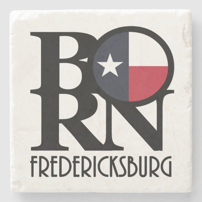 Dessous-de-verre En Pierre NÉ Fredericksburg Texas (Devant)