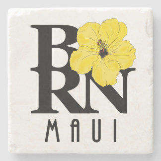 Dessous-de-verre En Pierre NÉ Hibiscus jaune de Maui