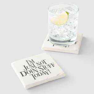 Dessous-de-verre En Pierre Ne pas faire de choses aujourd'hui