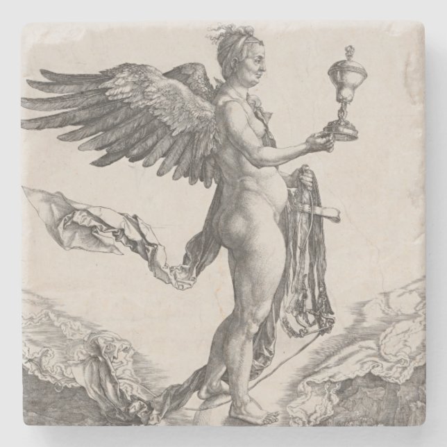 Dessous-de-verre En Pierre Nemesis par Albrecht Durer (Devant)