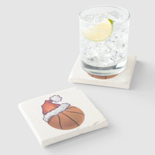 Dessous-de-verre En Pierre Noël de basket-ball