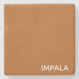 Dessous-de-verre En Pierre Nom de couleur brun Impala