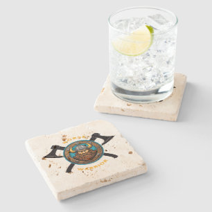 Dessous-de-verre En Pierre Norse Warrior