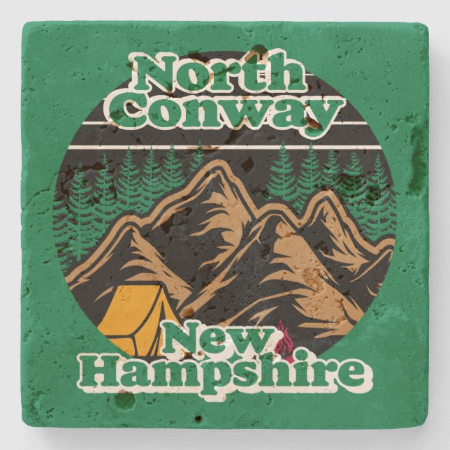 Dessous-de-verre En Pierre North Conway, New Hampshire (Devant)