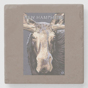Dessous-de-verre En Pierre Nouvelle de HampshireMoose fin