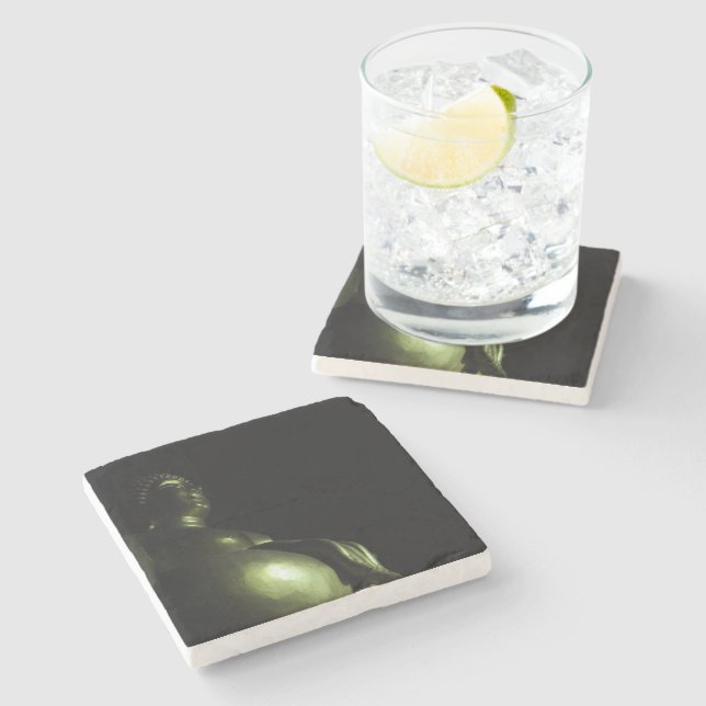 Dessous-de-verre En Pierre Nuit Bouddha (Côté)