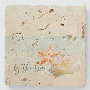 Dessous-de-verre En Pierre Ocean Beach Starfish Conch Shell
