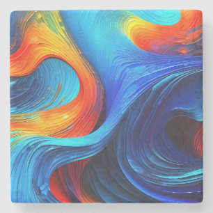Dessous-de-verre En Pierre Ocean Lava "Astralsurge"