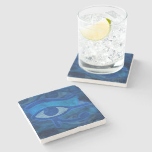 Dessous-de-verre En Pierre OEil bleu