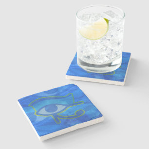 Dessous-de-verre En Pierre OEil bleu