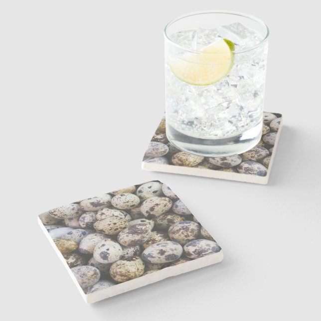 Dessous-de-verre En Pierre Oeufs de caille (Côté)