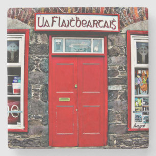 Dessous-de-verre En Pierre O'Flaherty's, Dingle, Irlande, Pubs irlandais Dess