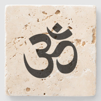 Dessous-de-verre En Pierre Om Namah Shivaya Aum Shanti Aum Om Symbole ॐ Paix