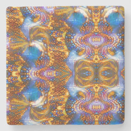 Dessous-de-verre En Pierre Or bleu