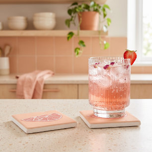 Dessous-de-verre En Pierre Orange