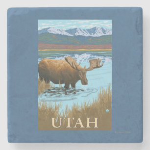 Dessous-de-verre En Pierre Orignaux DrinkingUtah