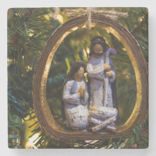 Dessous-de-verre En Pierre Ornement de la Nativité