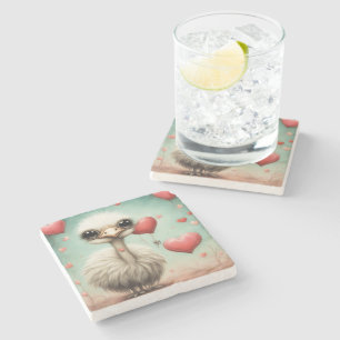 Dessous-de-verre En Pierre Ostrich Love 3