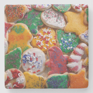 Dessous-de-verre En Pierre Pains de Noël I Pâtisserie Colorée des Fêtes