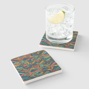 Dessous-de-verre En Pierre Paisley haché
