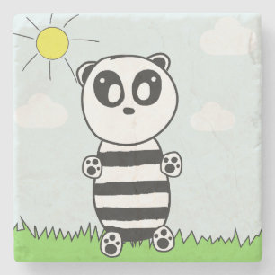 Dessous-de-verre En Pierre Panda Kids