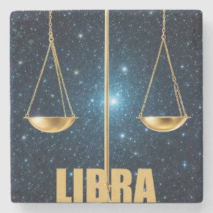 Dessous-de-verre En Pierre Panneau d'astrologie de la bibliothèque