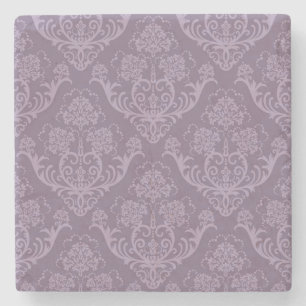 Dessous-de-verre En Pierre Papier peint floral pourpre
