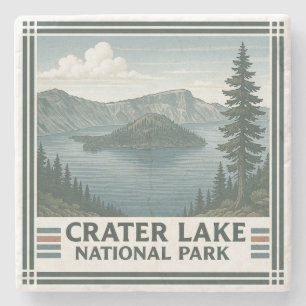 Dessous-de-verre En Pierre Parc national de Crater Lake