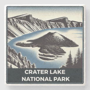 Dessous-de-verre En Pierre Parc national de Crater Lake