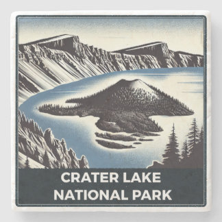 Dessous-de-verre En Pierre Parc national de Crater Lake