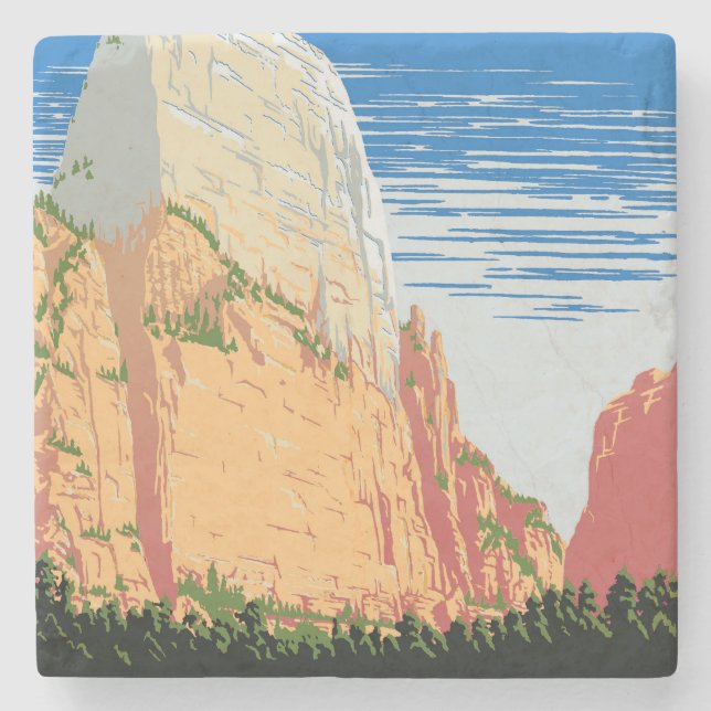 Dessous-de-verre En Pierre Parc national de Zion (Devant)