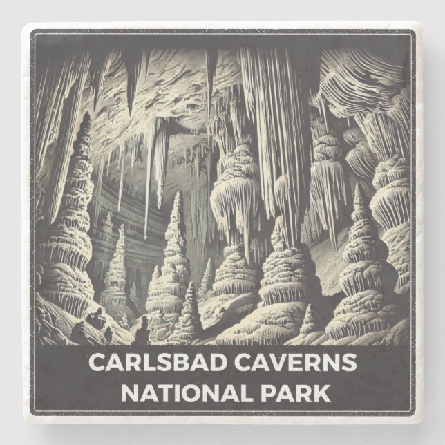 Dessous-de-verre En Pierre Parc national des Cavernes Carlsbad (Devant)