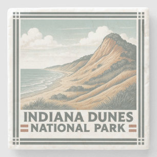 Dessous-de-verre En Pierre Parc national des dunes d'Indiana