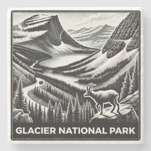 Dessous-de-verre En Pierre Parc national du Glacier
