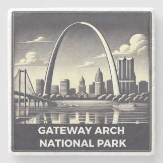 Dessous-de-verre En Pierre Parc national Gateway Arch