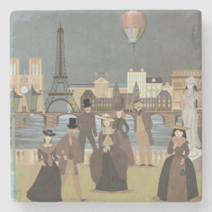 Dessous-de-verre En Pierre Paris victorien