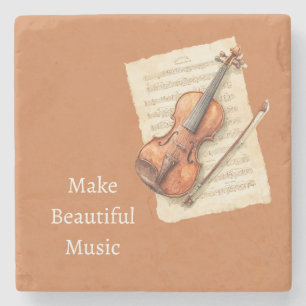 Dessous-de-verre En Pierre Partition de musique pour violon