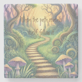 Dessous-de-verre En Pierre Path & Quote