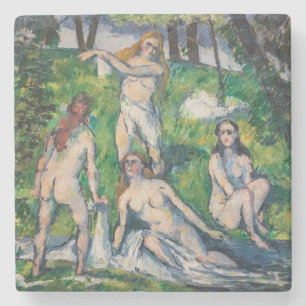 Dessous-de-verre En Pierre Paul Cezanne - Quatre baigneuses