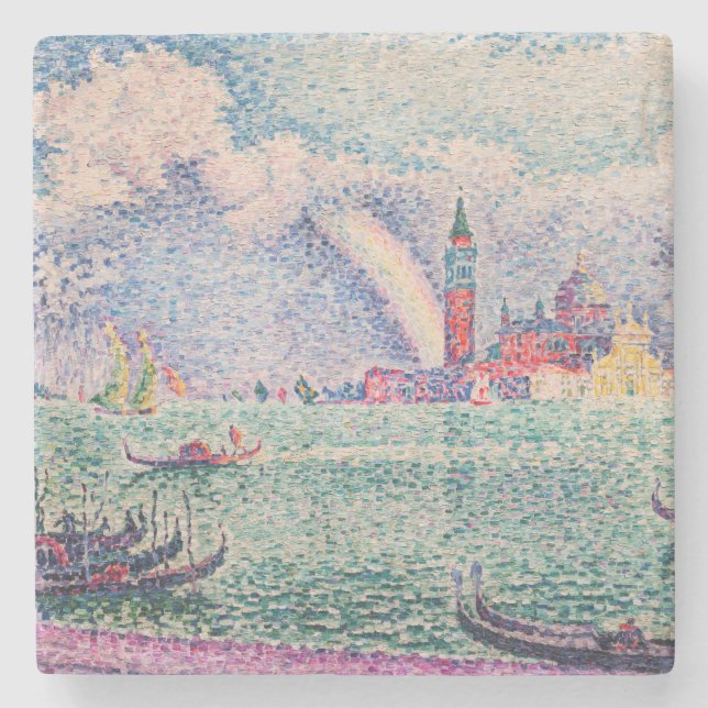 Dessous-de-verre En Pierre Paul Signac - Arc-en-ciel, Venise (Devant)