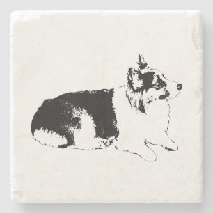 Dessous-de-verre En Pierre Pause de profil