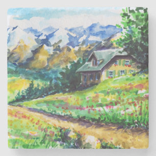 Dessous-de-verre En Pierre Paysage