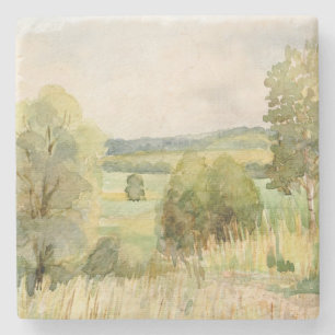 Dessous-de-verre En Pierre Paysage d'aquarelle