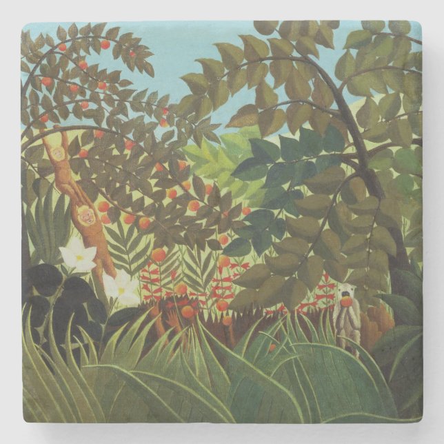 Dessous-de-verre En Pierre Paysage exotique (Devant)