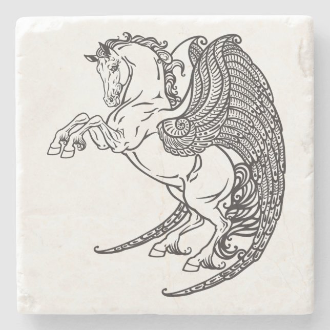 Dessous-de-verre En Pierre pegasus (Devant)