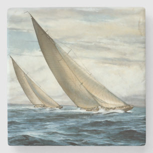 Dessous-de-verre En Pierre Peinture nautique classique