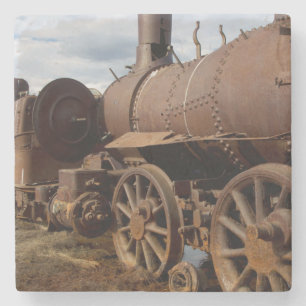 Dessous-de-verre En Pierre Péninsule de Seward, Alaska, Train vers nulle part