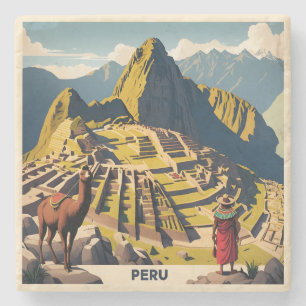 Dessous-de-verre En Pierre Pérou Machu Picchu