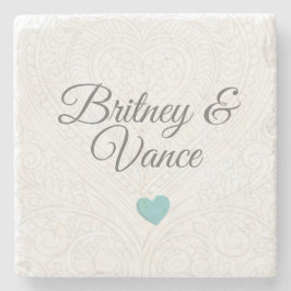 Dessous-de-verre En Pierre Personalised Wedding Coasters