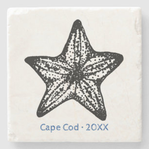Dessous-de-verre En Pierre Personnaliser Ocean Starfish Sand Stone Dessous de